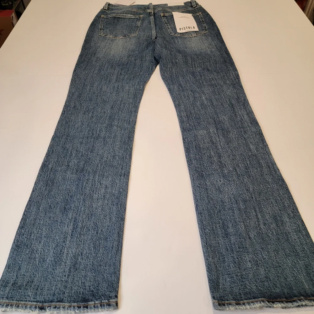 Pistola Colleen High Rise Slim Flare Jean in Willow Size 31 New!